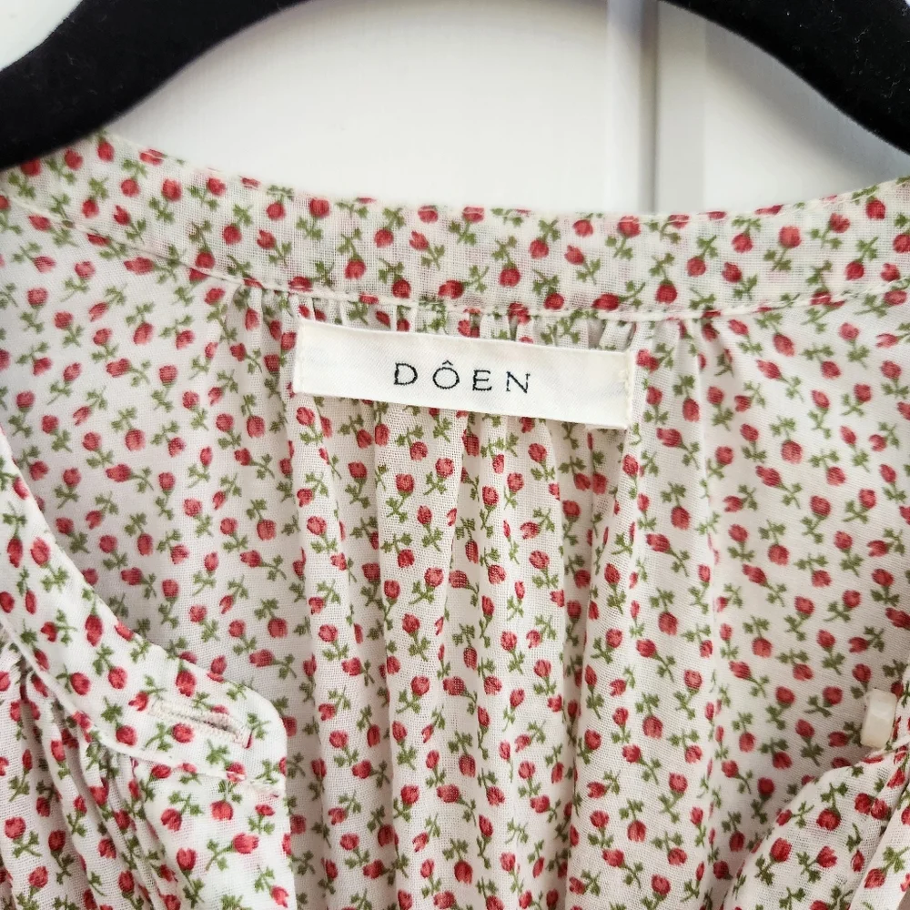 Doen Jane Blouse Berry Bisou Floral S - Picture 3 of 8